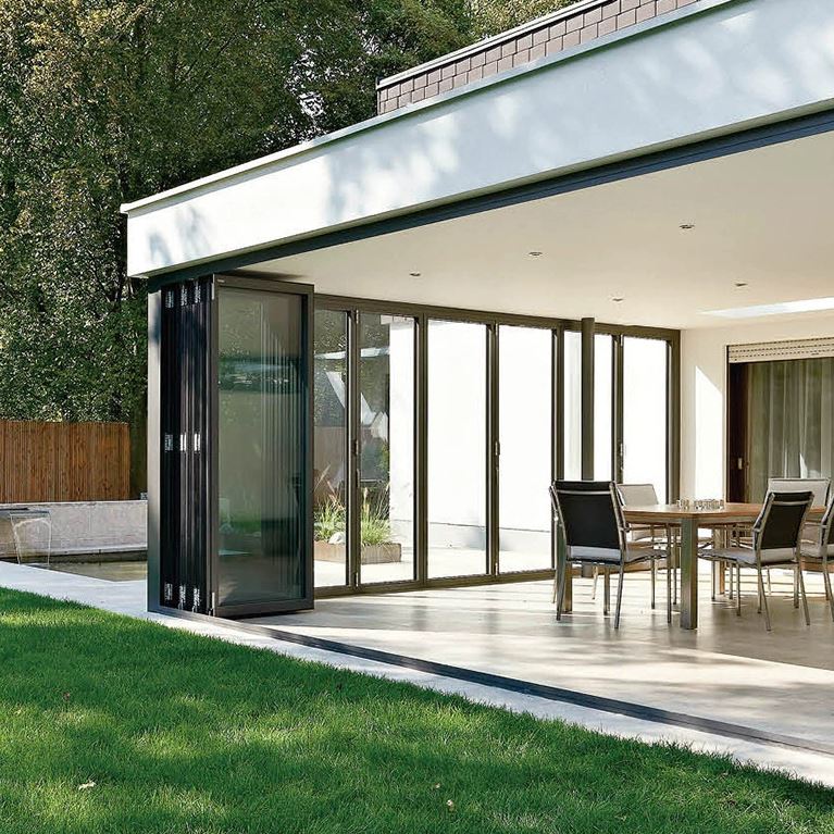 Black Aluminium Bifold Doors